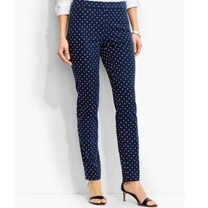 Talbots Chatham Polka dot High Rise Ankle Business Casual Career Work Pants 12W